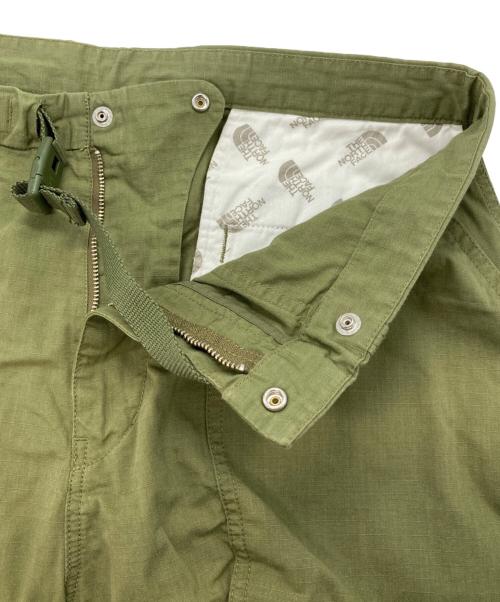 THE NORTHFACE PURPLELABEL（ザ・ノースフェイス パープルレーベル）THE NORTHFACE PURPLELABEL (ザ・ノースフェイス パープルレーベル) Ripstop Wide Cropped Pants カーキ サイズ:34の古着・服飾アイテム