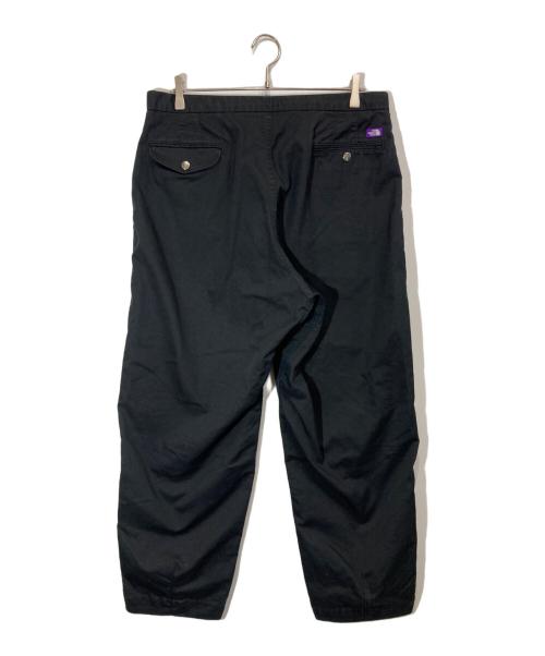 THE NORTHFACE PURPLELABEL（ザ・ノースフェイス パープルレーベル）THE NORTHFACE PURPLELABEL (ザ・ノースフェイス パープルレーベル) STRETCH TWILL WIDE TAPERED PANTS ブラック サイズ:34の古着・服飾アイテム