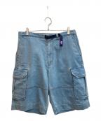 THE NORTHFACE PURPLELABELザ・ノースフェイス パープルレーベル）の古着「デニムカーゴショーツ」｜ブルー