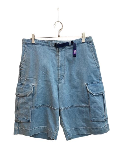 THE NORTHFACE PURPLELABEL（ザ・ノースフェイス パープルレーベル）THE NORTHFACE PURPLELABEL (ザ・ノースフェイス パープルレーベル) デニムカーゴショーツ ブルー サイズ:34の古着・服飾アイテム