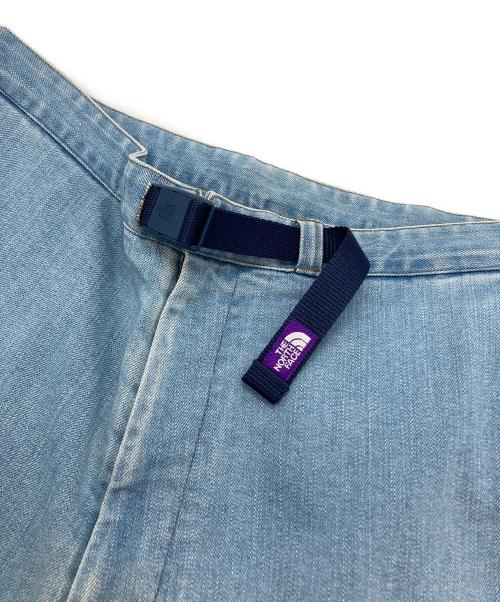 THE NORTHFACE PURPLELABEL（ザ・ノースフェイス パープルレーベル）THE NORTHFACE PURPLELABEL (ザ・ノースフェイス パープルレーベル) デニムカーゴショーツ ブルー サイズ:34の古着・服飾アイテム