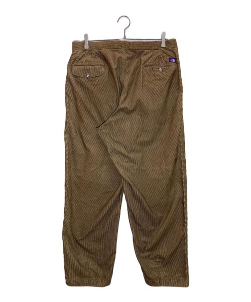 THE NORTHFACE PURPLELABEL（ザ・ノースフェイス パープルレーベル）THE NORTHFACE PURPLELABEL (ザ・ノースフェイス パープルレーベル) CORDUROY WIDE TAPERED PANTS ブラウン サイズ:34の古着・服飾アイテム
