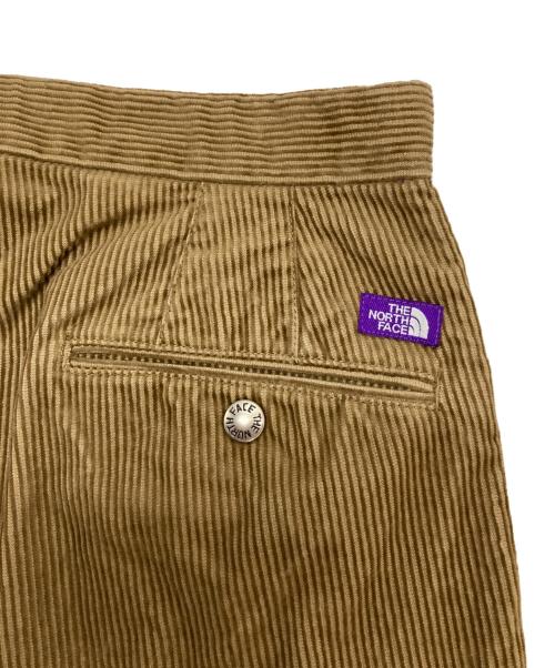 THE NORTHFACE PURPLELABEL（ザ・ノースフェイス パープルレーベル）THE NORTHFACE PURPLELABEL (ザ・ノースフェイス パープルレーベル) CORDUROY WIDE TAPERED PANTS ブラウン サイズ:34の古着・服飾アイテム