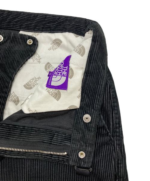THE NORTHFACE PURPLELABEL（ザ・ノースフェイス パープルレーベル）THE NORTHFACE PURPLELABEL (ザ・ノースフェイス パープルレーベル) CORDUROY WIDE TAPERED PANTS ブラック サイズ:34の古着・服飾アイテム