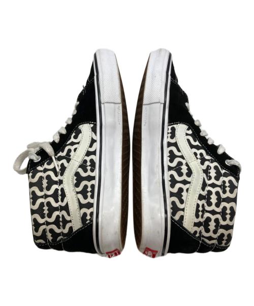 VANS（ヴァンズ）VANS (ヴァンズ) Supreme (シュプリーム) Monogram S Logo Skate Grosso Mid ホワイト×ブラック サイズ:27.0の古着・服飾アイテム