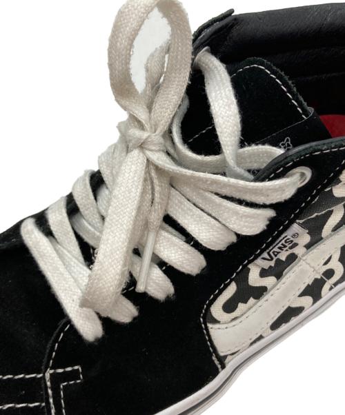 VANS（ヴァンズ）VANS (ヴァンズ) Supreme (シュプリーム) Monogram S Logo Skate Grosso Mid ホワイト×ブラック サイズ:27.0の古着・服飾アイテム