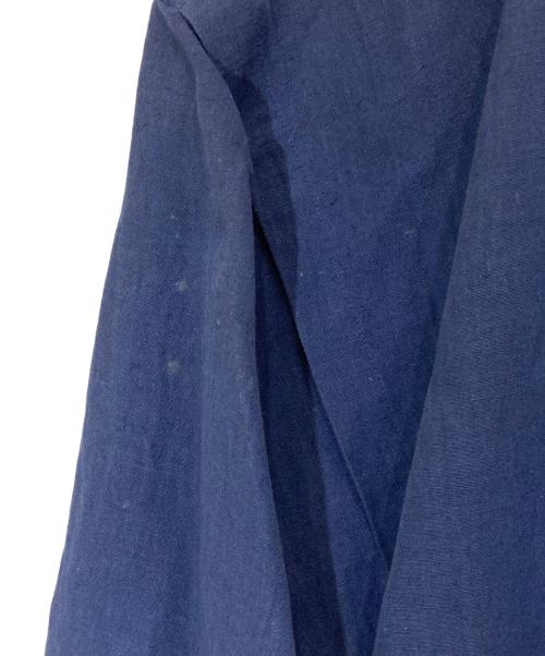 ISSEY MIYAKE（イッセイミヤケ）ISSEY MIYAKE (イッセイミヤケ) リネンブレンドショートジャケット ネイビー サイズ:Ⅿの古着・服飾アイテム