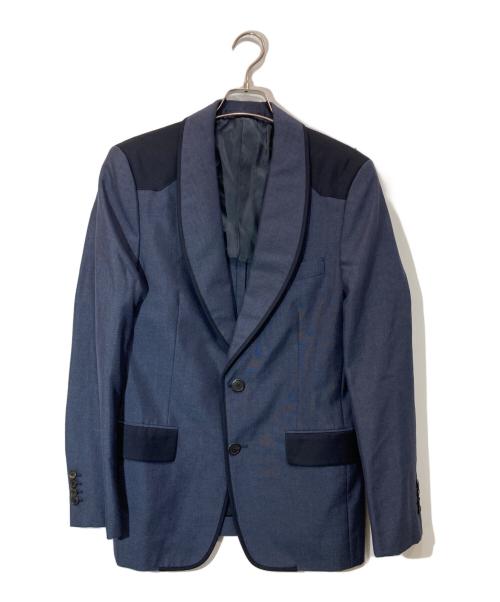 PRADA（プラダ）PRADA (プラダ) ショールカラーテーラードジャケット ネイビー サイズ:48の古着・服飾アイテム