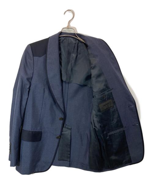 PRADA（プラダ）PRADA (プラダ) ショールカラーテーラードジャケット ネイビー サイズ:48の古着・服飾アイテム