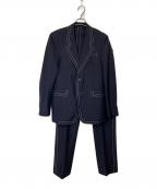 PRADAプラダ）の古着「ステッチデザインセットアップ」｜ネイビー