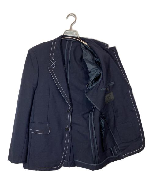 PRADA（プラダ）PRADA (プラダ) ステッチデザインセットアップ ネイビー サイズ:48の古着・服飾アイテム