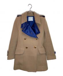 sacai（サカイ）の古着「ウールボンディングメタルボタンコート」｜ベージュ