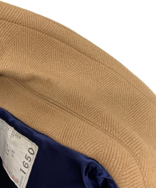 sacai（サカイ）sacai (サカイ) ウールボンディングメタルボタンコート ベージュ サイズ:1の古着・服飾アイテム