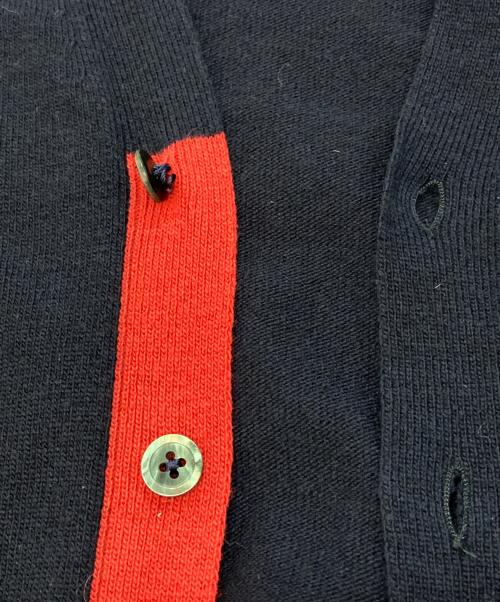 PRADA（プラダ）PRADA (プラダ) 切替カーディガン ネイビー サイズ:50の古着・服飾アイテム