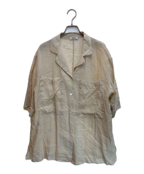 journal standard L'essage（ジャーナルスタンダード レサージュ）journal standard L'essage (ジャーナルスタンダード レサージュ) ラミヴィスハーフスリーブシャツ ベージュ サイズ:-の古着・服飾アイテム