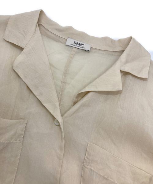 journal standard L'essage（ジャーナルスタンダード レサージュ）journal standard L'essage (ジャーナルスタンダード レサージュ) ラミヴィスハーフスリーブシャツ ベージュ サイズ:-の古着・服飾アイテム