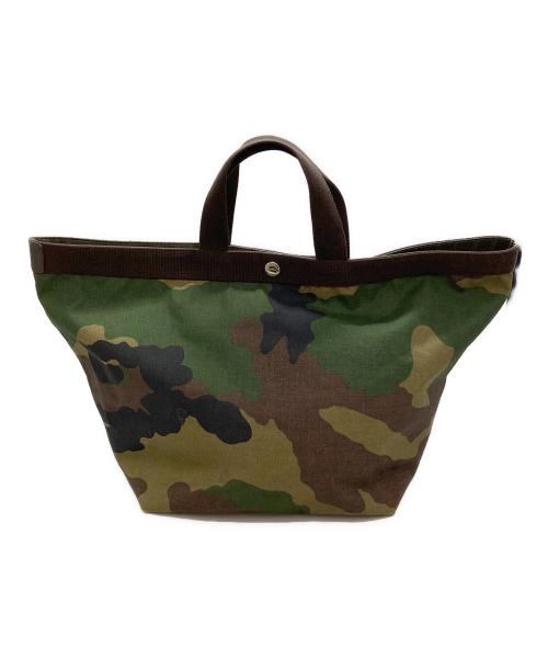 Herve Chapelier（エルベシャプリエ）Herve Chapelier (エルベシャプリエ) 725W 舟型トートバッグ カーキ×ブラウン サイズ:-の古着・服飾アイテム