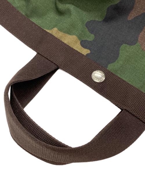 Herve Chapelier（エルベシャプリエ）Herve Chapelier (エルベシャプリエ) 725W 舟型トートバッグ カーキ×ブラウン サイズ:-の古着・服飾アイテム