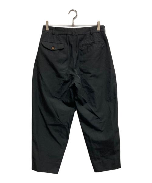 COMME des GARCONS HOMME PLUS（コムデギャルソンオムプリュス）COMME des GARCONS HOMME PLUS (コムデギャルソンオムプリュス) ポリ縮絨 タックパンツ ブラック サイズ:Sの古着・服飾アイテム