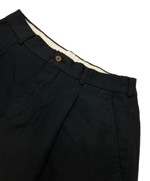COMME des GARCONS HOMME PLUS（コムデギャルソンオムプリュス）COMME des GARCONS HOMME PLUS (コムデギャルソンオムプリュス) ポリ縮絨 タックパンツ ブラック サイズ:Sの古着・服飾アイテム