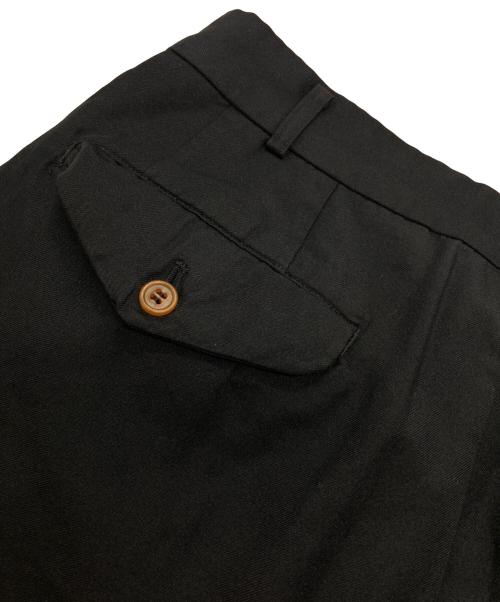 COMME des GARCONS HOMME PLUS（コムデギャルソンオムプリュス）COMME des GARCONS HOMME PLUS (コムデギャルソンオムプリュス) ポリ縮絨 タックパンツ ブラック サイズ:Sの古着・服飾アイテム