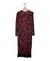 GIVENCHY (ジバンシィ) 花柄ワンピース レッド×ブラック サイズ:38：6000円