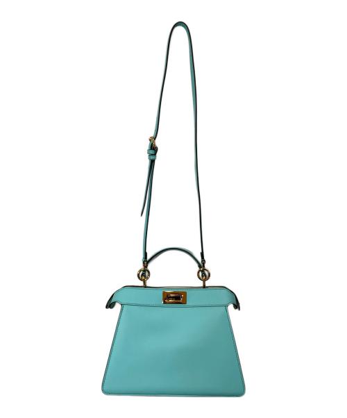 FENDI（フェンディ）FENDI (フェンディ) PEEKABOO ISeeU SMALL VIT.SETA/NAPPA ブルーの古着・服飾アイテム