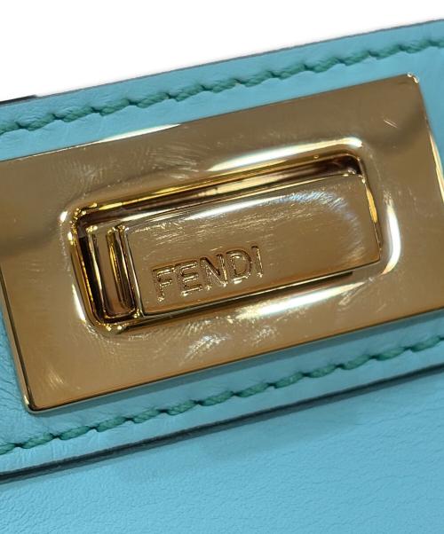 FENDI（フェンディ）FENDI (フェンディ) PEEKABOO ISeeU SMALL VIT.SETA/NAPPA ブルーの古着・服飾アイテム