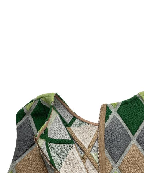 MARNI（マルニ）MARNI (マルニ) アーガイルベスト グリーン×グレー サイズ:40の古着・服飾アイテム