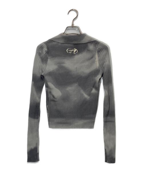 DIESEL（ディーゼル）DIESEL (ディーゼル) M-BRIANA カモフラスキッパーニット グレー×アイボリー サイズ:XSの古着・服飾アイテム