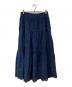 POLO RALPH LAUREN（ポロ・ラルフローレン）の古着「リネンカットワークスカート」｜ネイビー