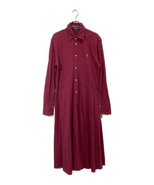 POLO RALPH LAUREN（ポロ・ラルフローレン）POLO RALPH LAUREN (ポロ・ラルフローレン) ポロシャツワンピース ボルドー サイズ:-の古着・服飾アイテム