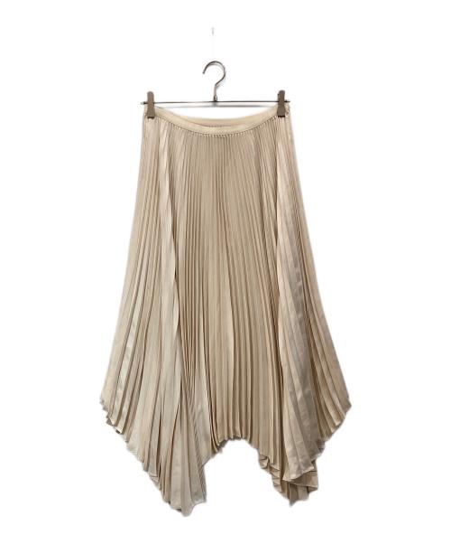 POLO RALPH LAUREN（ポロ・ラルフローレン）POLO RALPH LAUREN (ポロ・ラルフローレン) アシメプリーツスカート アイボリー サイズ:Ⅿの古着・服飾アイテム