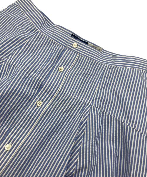 POLO RALPH LAUREN（ポロ・ラルフローレン）POLO RALPH LAUREN (ポロ・ラルフローレン) ストライプド コットン シアサッカー スカート ブルー×ホワイト サイズ:4の古着・服飾アイテム