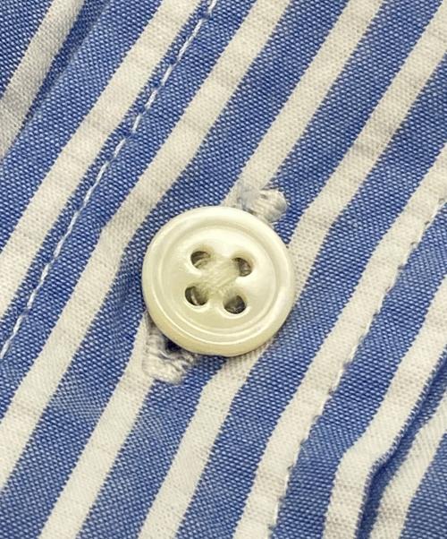 POLO RALPH LAUREN（ポロ・ラルフローレン）POLO RALPH LAUREN (ポロ・ラルフローレン) ストライプド コットン シアサッカー スカート ブルー×ホワイト サイズ:4の古着・服飾アイテム