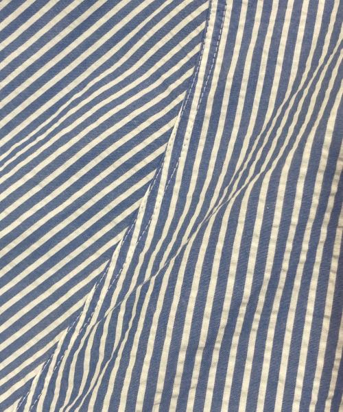 POLO RALPH LAUREN（ポロ・ラルフローレン）POLO RALPH LAUREN (ポロ・ラルフローレン) ストライプド コットン シアサッカー スカート ブルー×ホワイト サイズ:4の古着・服飾アイテム