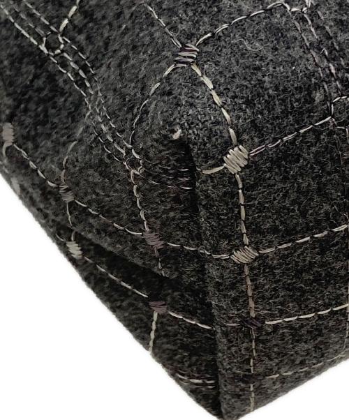 LONGCHAMP（ロンシャン）LONGCHAMP (ロンシャン) tweed le pliage handle bag グレー サイズ:-の古着・服飾アイテム