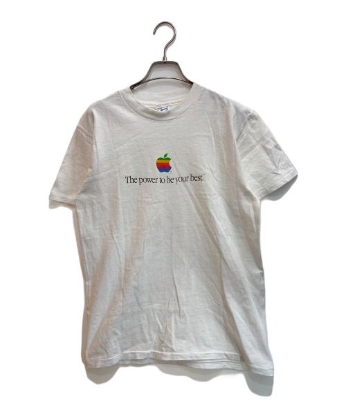 Hanes（ヘインズ）Hanes (ヘインズ) 企業ロゴヴィンテージシTャツ ホワイト サイズ:Ⅿの古着・服飾アイテム