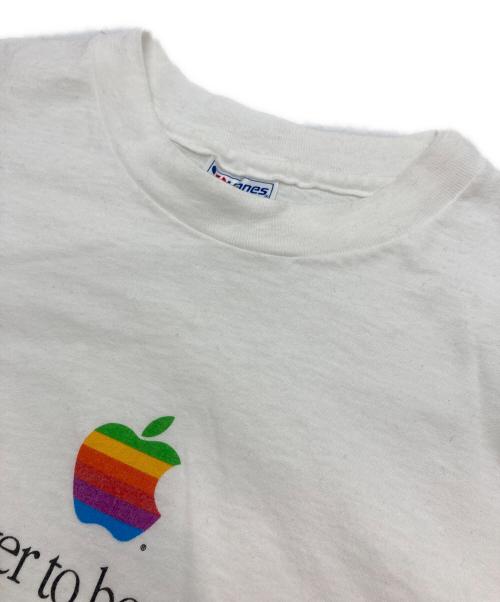 Hanes（ヘインズ）Hanes (ヘインズ) 企業ロゴヴィンテージシTャツ ホワイト サイズ:Ⅿの古着・服飾アイテム