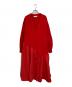 HeRIN.CYE（ヘリンドットサイ）の古着「Jersey cardigan dress」｜レッド