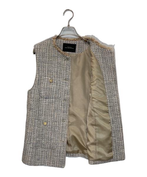 green label relaxing（グリーンレーベルリラクシング）green label relaxing (グリーンレーベルリラクシング) ツイードポケットジレ ベージュ サイズ:-の古着・服飾アイテム