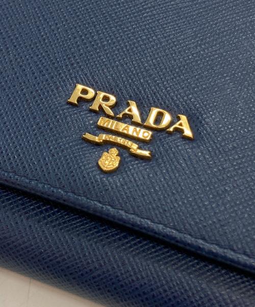 PRADA（プラダ）PRADA (プラダ) サフィアーノ 長財布 ネイビー サイズ:-の古着・服飾アイテム