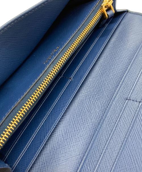 PRADA（プラダ）PRADA (プラダ) サフィアーノ 長財布 ネイビー サイズ:-の古着・服飾アイテム