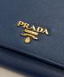 中古・古着 PRADA (プラダ) サフィアーノ 長財布 ネイビー サイズ:-：14000円