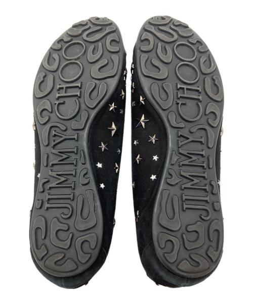 JIMMY CHOO（ジミーチュウ）JIMMY CHOO (ジミーチュウ) スタッズスウェードパンプス ブラック サイズ:38の古着・服飾アイテム