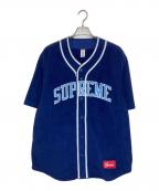 SUPREMEシュプリーム）の古着「Polartec Baseball Jersey」｜ネイビー