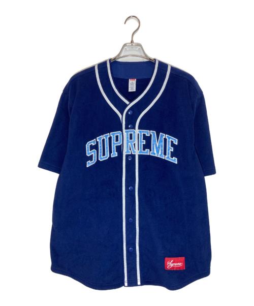 SUPREME（シュプリーム）Supreme (シュプリーム) Polartec Baseball Jersey ネイビー サイズ:Lの古着・服飾アイテム