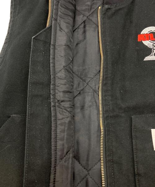 CarHartt（カーハート）CarHartt (カーハート) ダックキルティングベスト ブラック サイズ:Lの古着・服飾アイテム