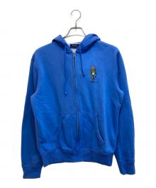 POLO RALPH LAUREN（ポロ・ラルフローレン）の古着「ポロベアジップパーカー」｜ブルー