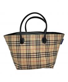 BURBERRY BLUE LABEL（バーバリー ブルー レーベル）の古着「ノヴァチェックトートバッグ」｜ベージュ